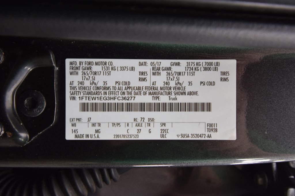 used 2017 Ford F-150 car, priced at $19,000