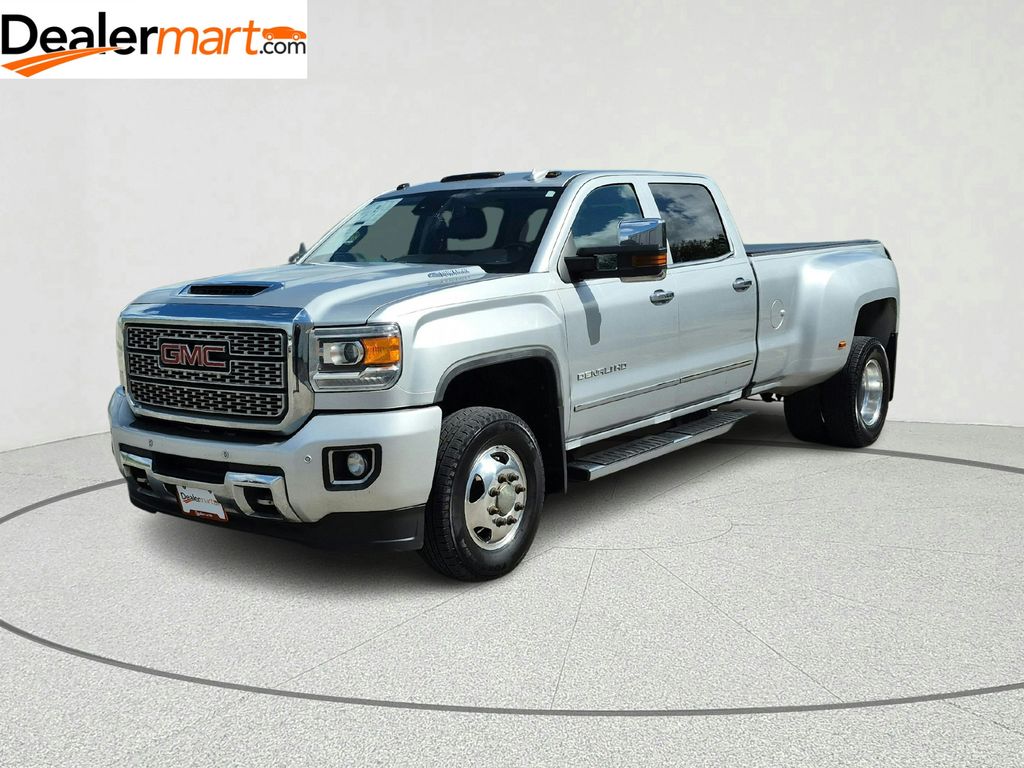 Quicksilver Metallic 2018 GMC Sierra 3500HD Denali Crew Cab LB DRW 4WD Pickup Truck Four-Wheel Drive 6-Speed Automatic