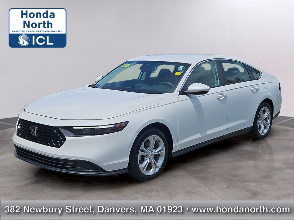 White 2023 Honda Accord Sedan Front-Wheel Drive Continuously Variable Transmission
