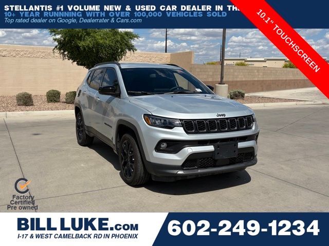 Silver Zynith Metallic CC 2025 Jeep Compass Latitude 4WD SUV / Crossover Four-Wheel Drive 8-Speed Automatic