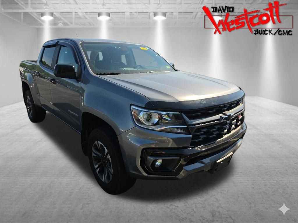 Gray (Satin Steel Metallic) 2022 Chevrolet Colorado Pickup Truck Four-Wheel Drive 8-Speed Automatic