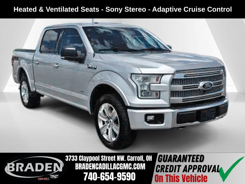 Ingot Silver 2016 Ford F-150 Pickup Truck Four-Wheel Drive 6-Speed Automatic