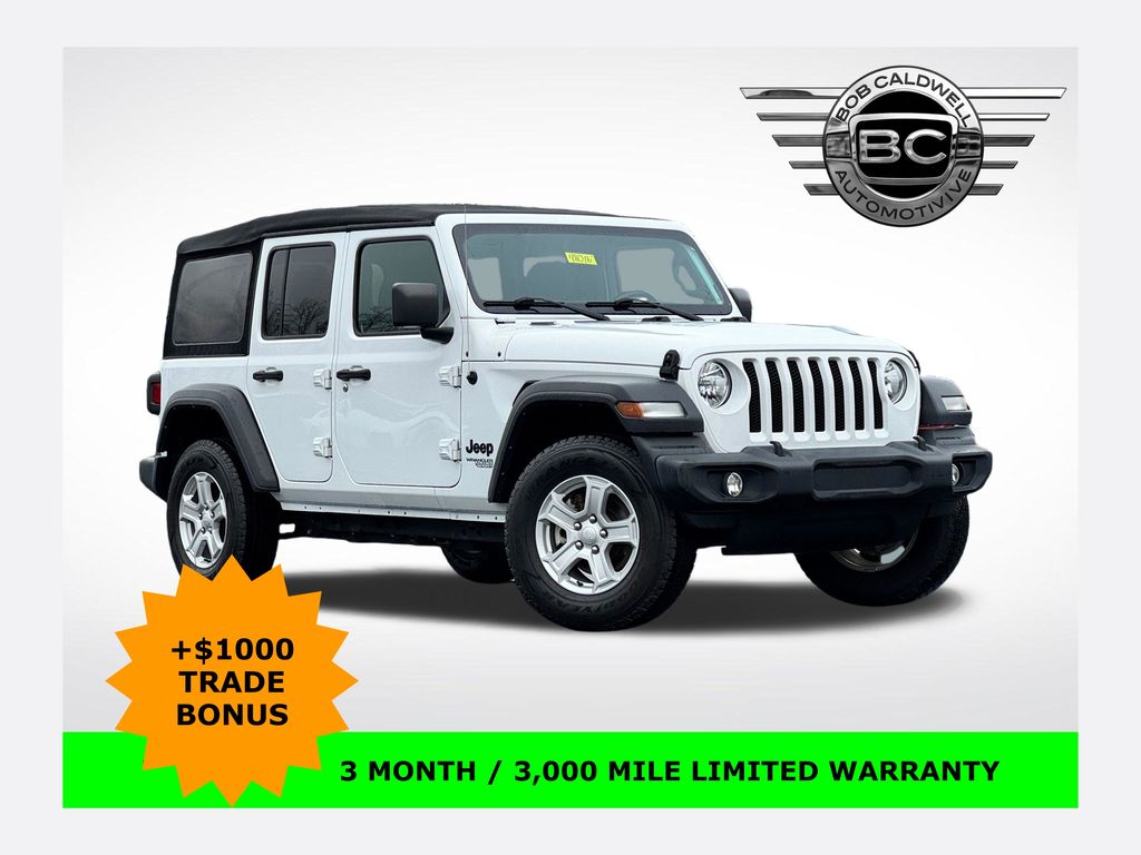 Bright White Clearcoat 2021 Jeep Wrangler Unlimited Sport S 4WD SUV / Crossover Four-Wheel Drive 8-Speed Automatic