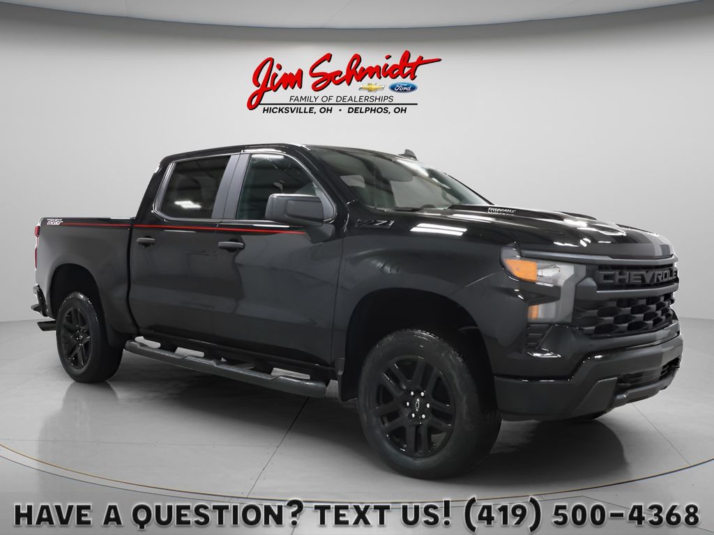 Black 2026 Chevrolet Silverado 1500 Pickup Truck Four-Wheel Drive 8-Speed Automatic