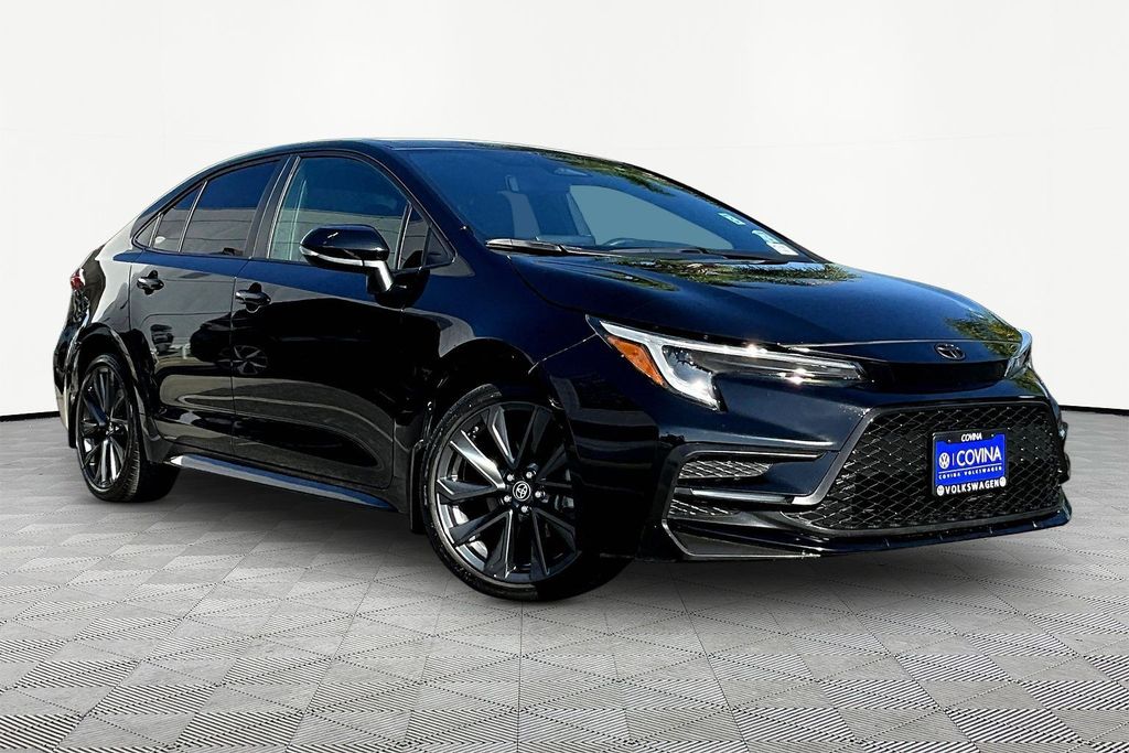 Midnight Black Metallic 2024 Toyota Corolla Sedan Front-Wheel Drive Continuously Variable Transmission