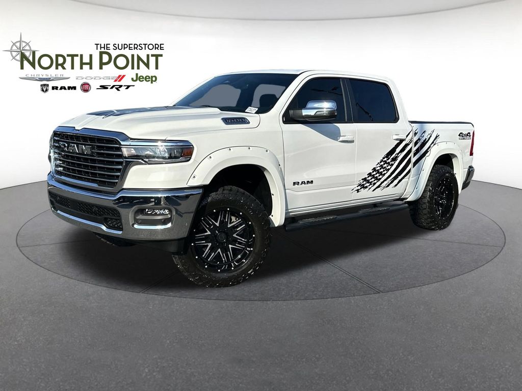 Bright White Clearcoat 2026 RAM 1500 Pickup Truck Four-Wheel Drive 8-Speed Automatic