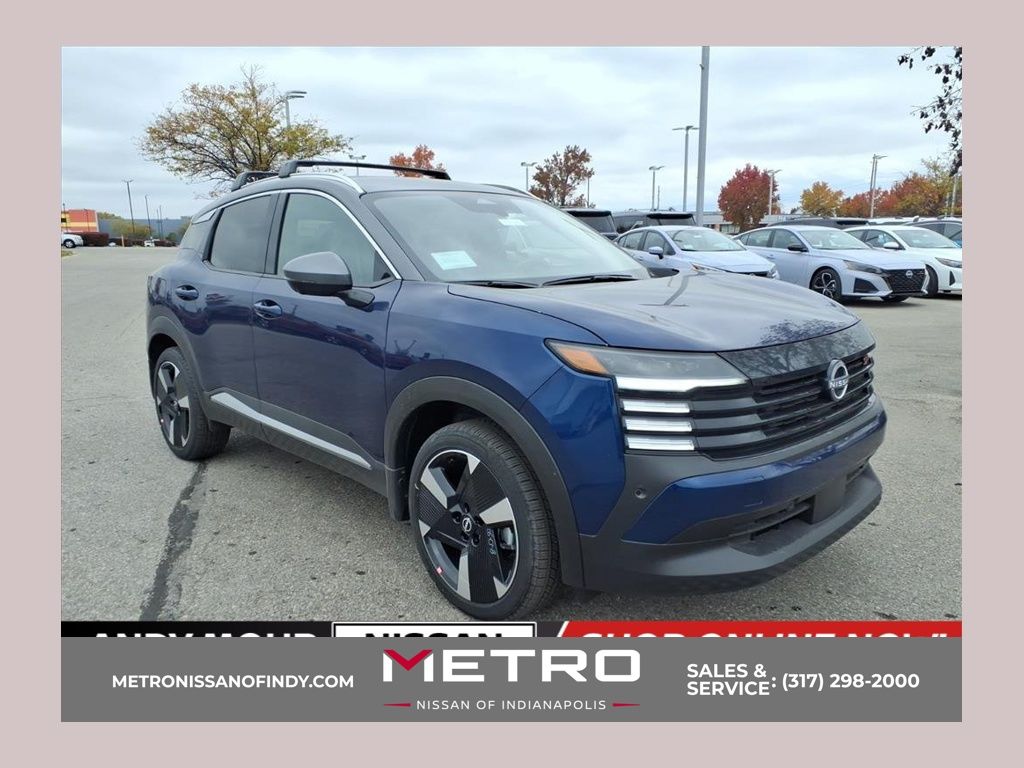 Deep Blue/Gun Metallic 2025 Nissan Kicks SUV / Crossover All-Wheel Drive Continuously Variable Transmission