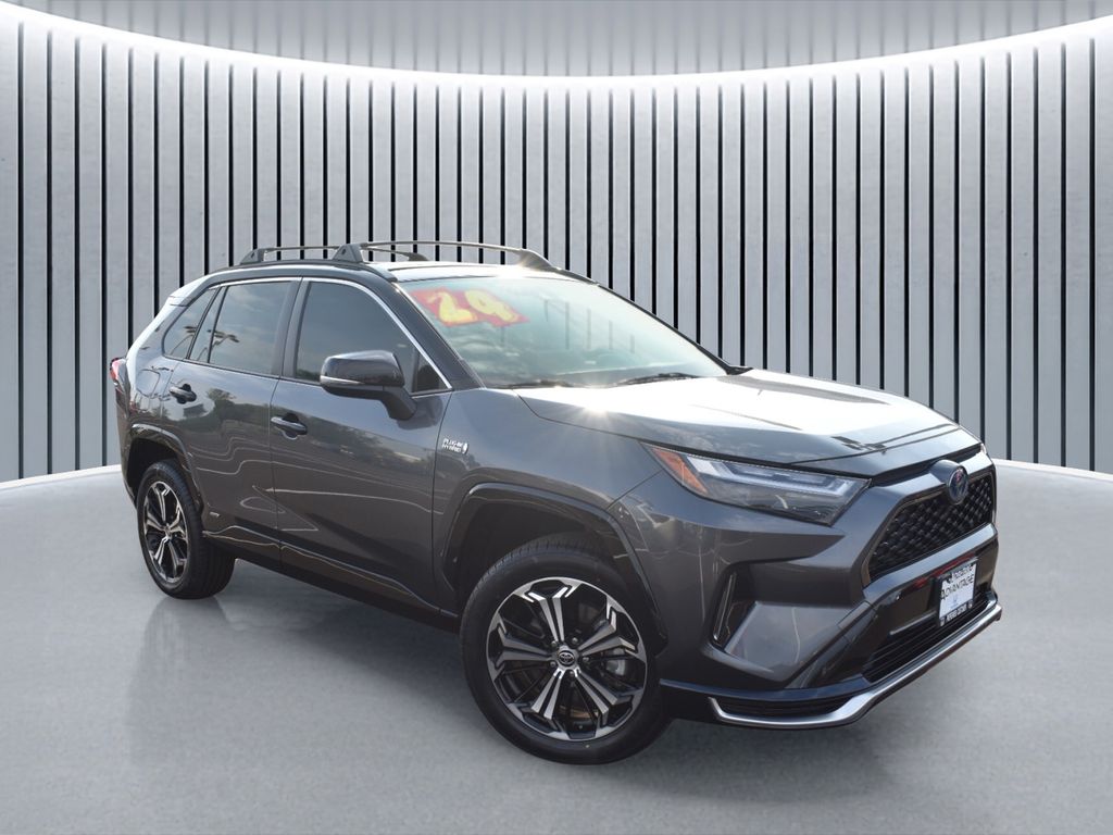Midnight Black Metallic 2024 Toyota RAV4 Prime SUV / Crossover All-Wheel Drive Continuously Variable Transmission