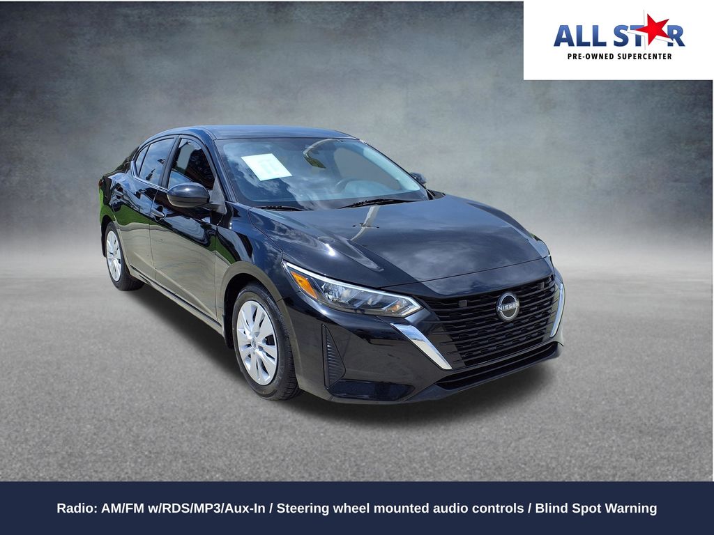 Super Black 2024 Nissan Sentra Sedan Front-Wheel Drive Continuously Variable Transmission