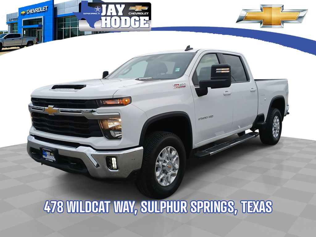 Summit White 2025 Chevrolet Silverado 2500HD LT Crew Cab 4WD Pickup Truck Four-Wheel Drive Automatic