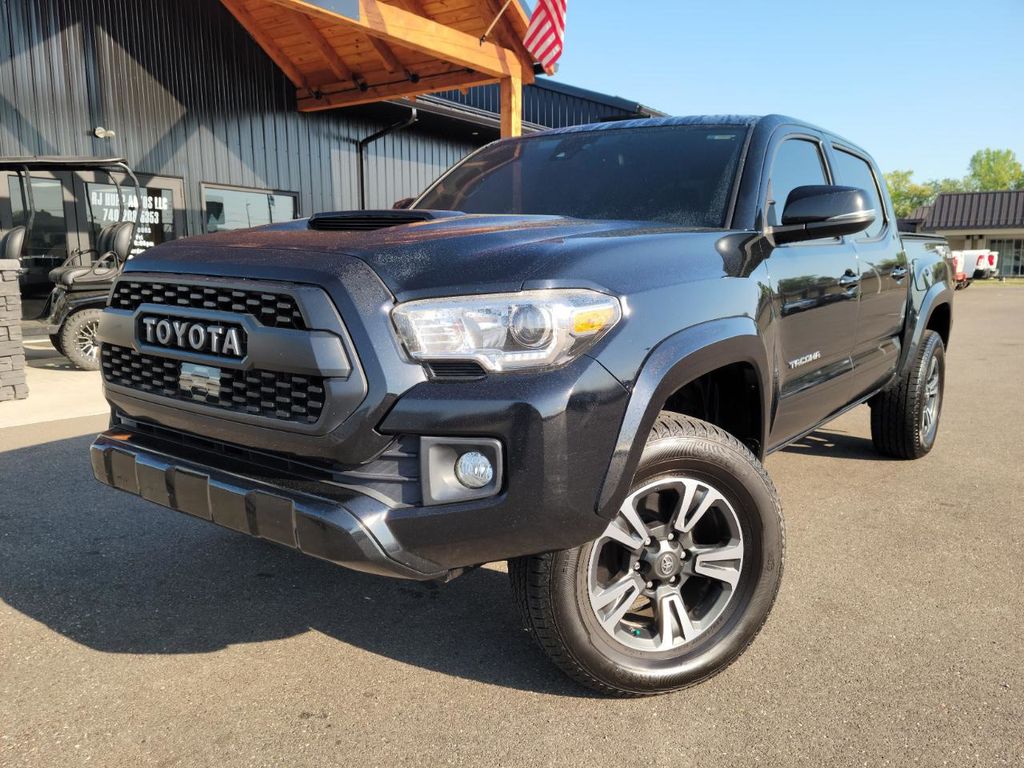 Midnight Black Metallic 2019 Toyota Tacoma Pickup Truck Four-Wheel Drive 6-Speed Automatic
