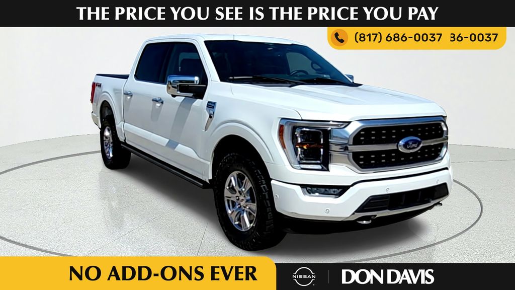 White Metallic 2023 Ford F-150 Pickup Truck Four-Wheel Drive Automatic