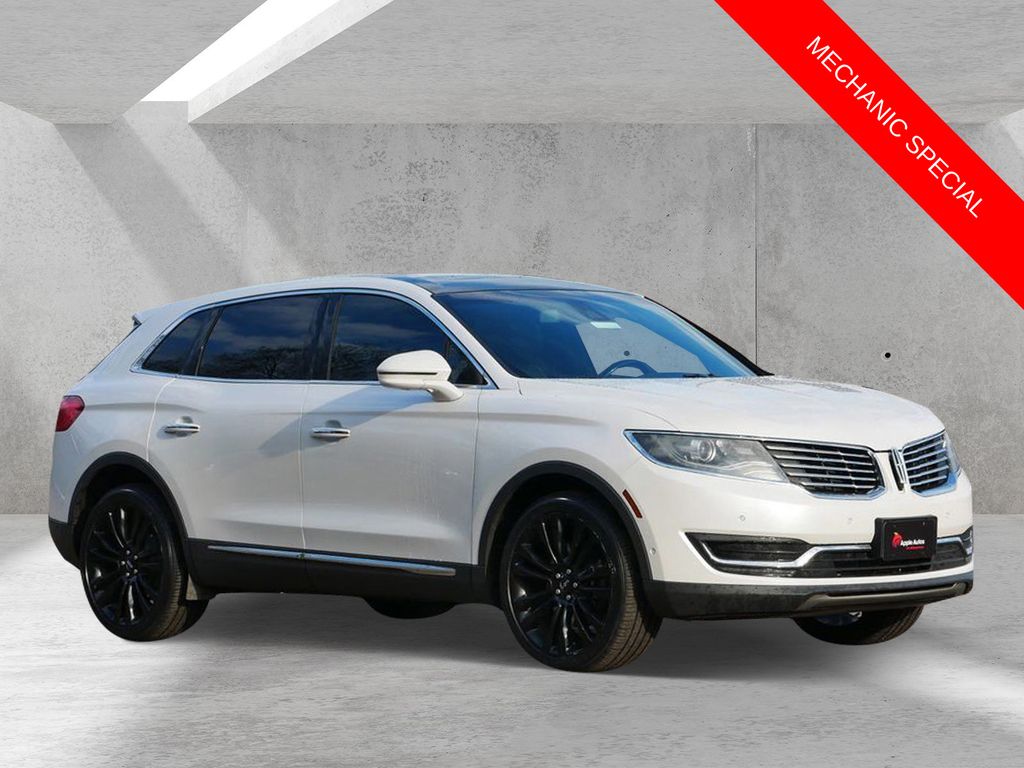 White Platinum Clearcoat Metallic 2016 Lincoln MKX Reserve AWD SUV / Crossover All-Wheel Drive 6-Speed Automatic