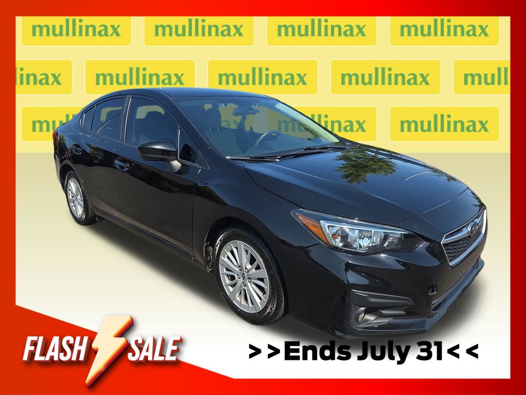 Crystal Black Silica 2018 Subaru Impreza Sedan All-Wheel Drive Continuously Variable Transmission
