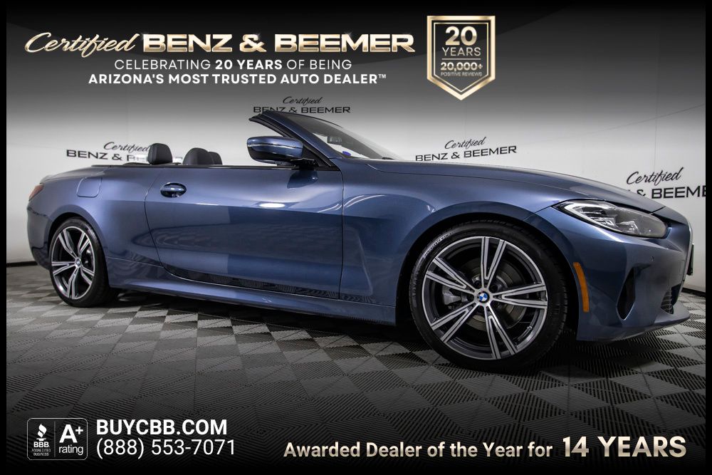 Arctic Race Blue Metallic 2023 BMW 4 Series 430i Convertible RWD Convertible Rear-Wheel Drive 8-Speed Automatic
