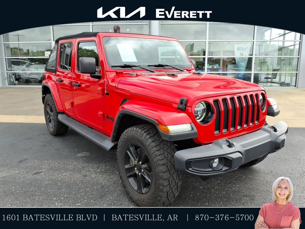 Firecracker Red Clearcoat 2021 Jeep Wrangler Unlimited Sahara Altitude 4WD SUV / Crossover Four-Wheel Drive Automatic