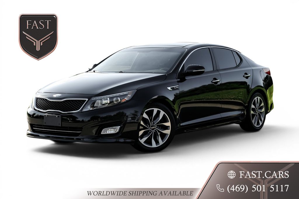 Ebony Black 2015 Kia Optima Sedan Front-Wheel Drive 6-Speed Automatic