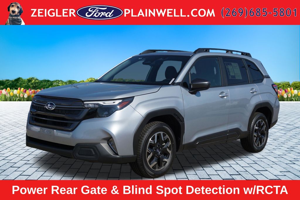 Ice Silver Metallic 2025 Subaru Forester SUV / Crossover All-Wheel Drive Continuously Variable Transmission