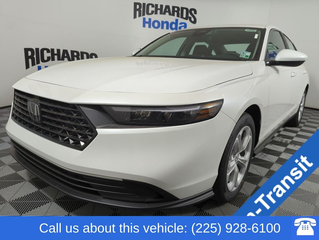 Platinum White Pearl 2026 Honda Accord Sedan Front-Wheel Drive Continuously Variable Transmission
