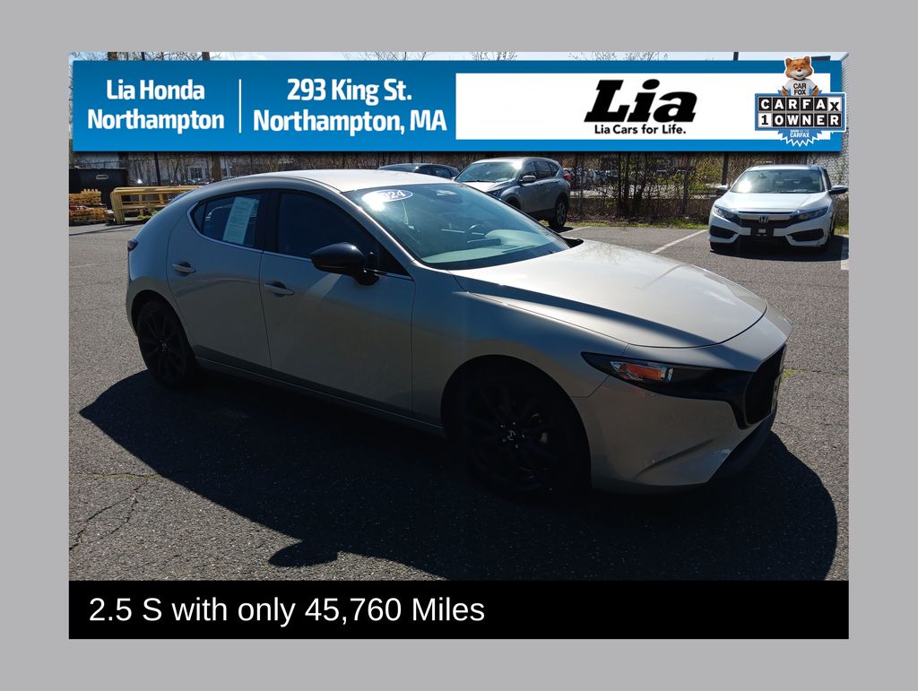 Gray (Platinum Quartz Metallic) 2024 Mazda MAZDA3 2.5 S Select Sport Hatchback FWD Hatchback Front-Wheel Drive 6-Speed Automatic