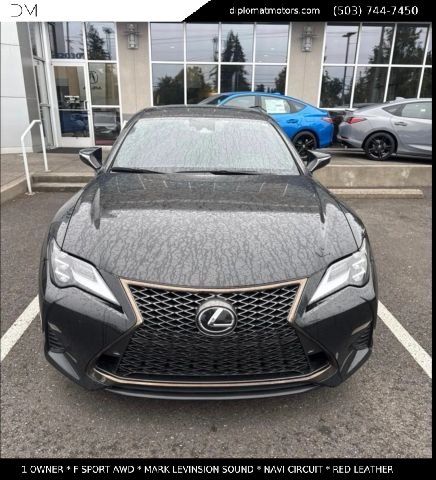 Black (Caviar) 2022 Lexus RC Coupe All-Wheel Drive 6-Speed Automatic
