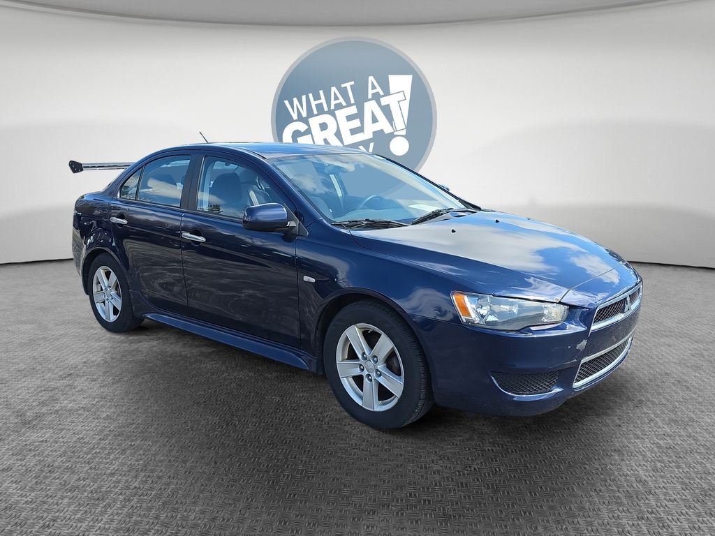 Cosmic Blue 2014 Mitsubishi Lancer SE Sedan Continuously Variable Transmission