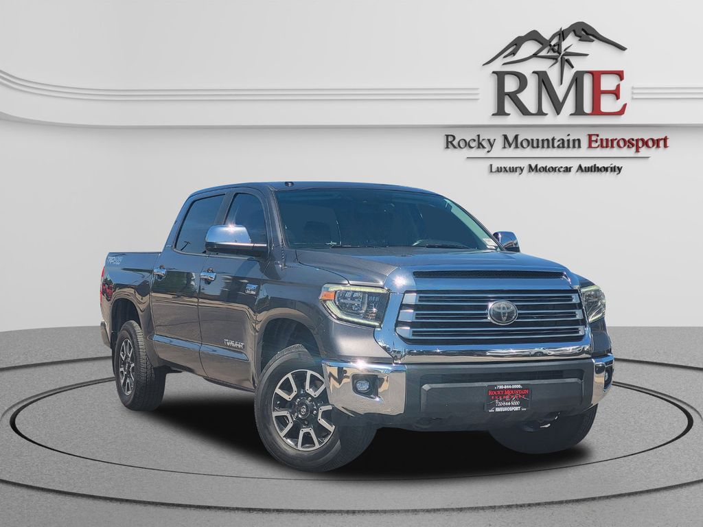 Magnetic Gray Metallic 2018 Toyota Tundra Limited CrewMax 5.7L 4WD Pickup Truck Four-Wheel Drive 6-Speed Automatic Overdrive