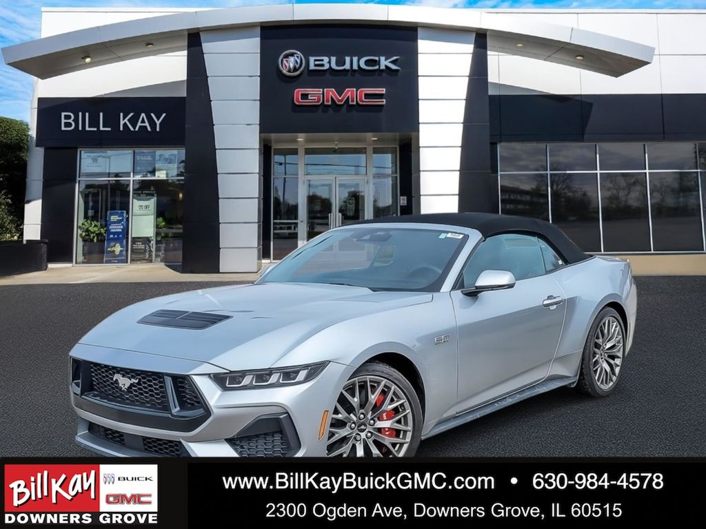Silver Metallic 2024 Ford Mustang Convertible Rear-Wheel Drive Automatic