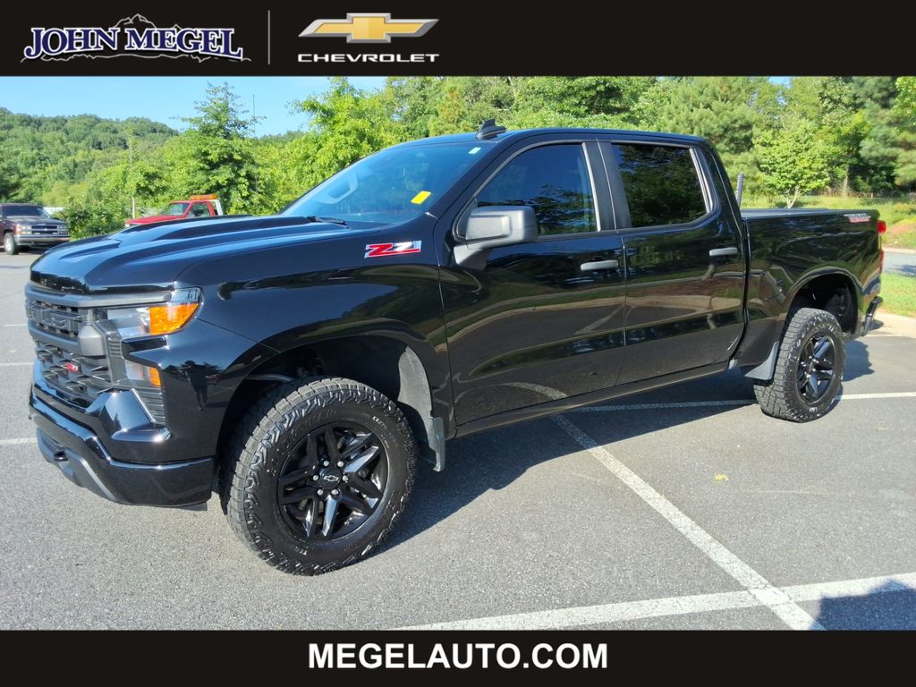 Black 2023 Chevrolet Silverado 1500 Pickup Truck Four-Wheel Drive 8-Speed Automatic