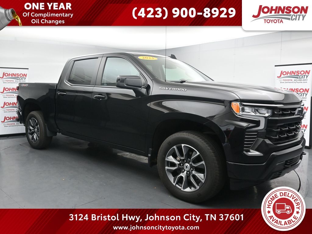 Black 2023 Chevrolet Silverado 1500 Pickup Truck Four-Wheel Drive Automatic