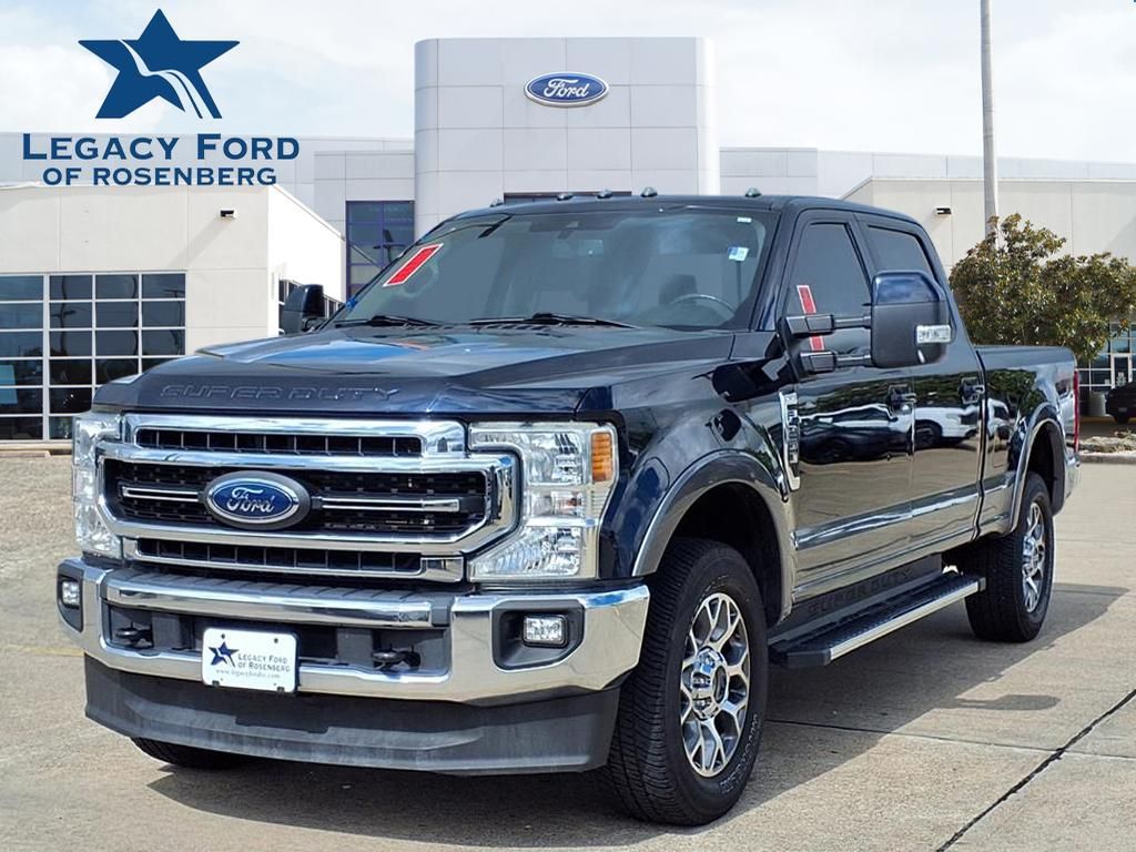 2021 Ford F-250SD Lariat Blue at North Houston Mitsubishi