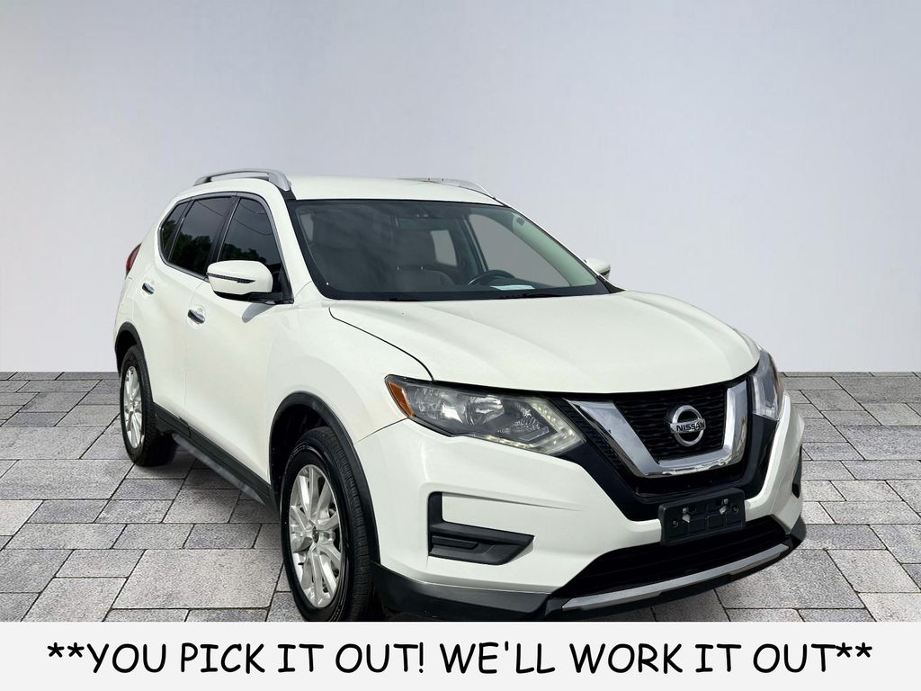 Glacier White 2017 Nissan Rogue SV FWD SUV / Crossover Front-Wheel Drive Continuously Variable Transmission