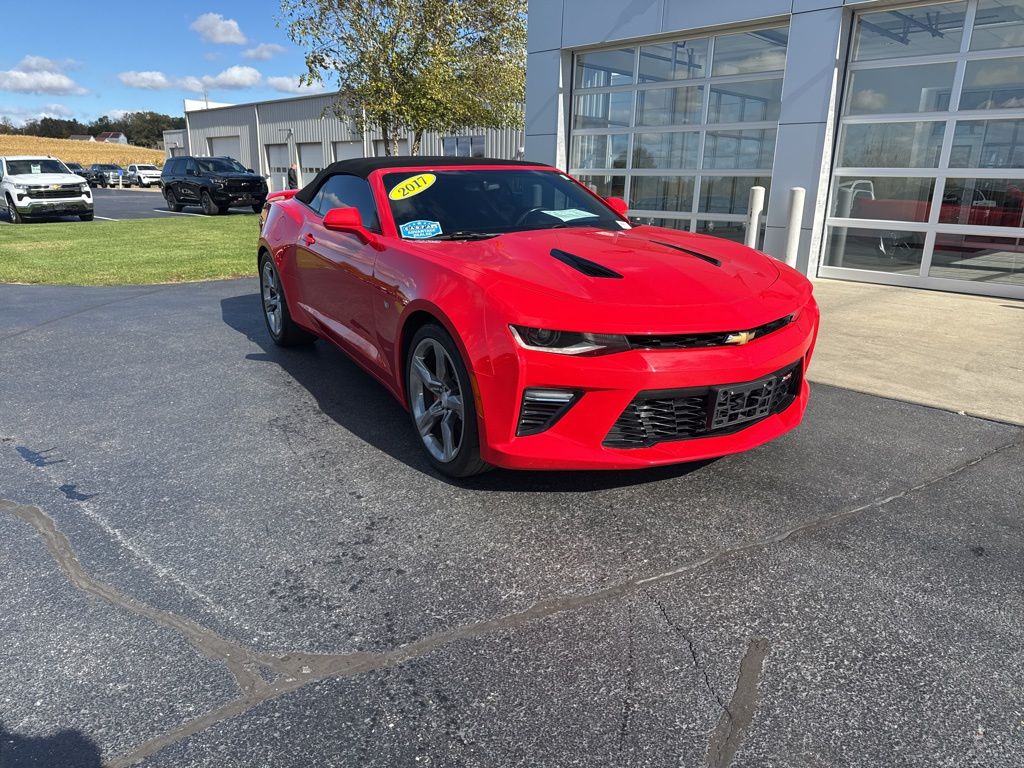 Red Hot 2017 Chevrolet Camaro 1SS Convertible RWD Convertible Rear-Wheel Drive 8-Speed Automatic