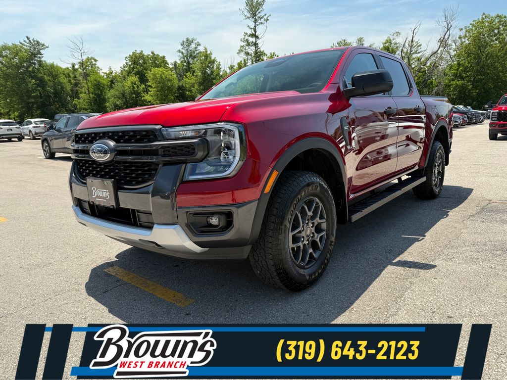 Ruby Red Metallic 2025 Ford Ranger Pickup Truck Four-Wheel Drive Automatic