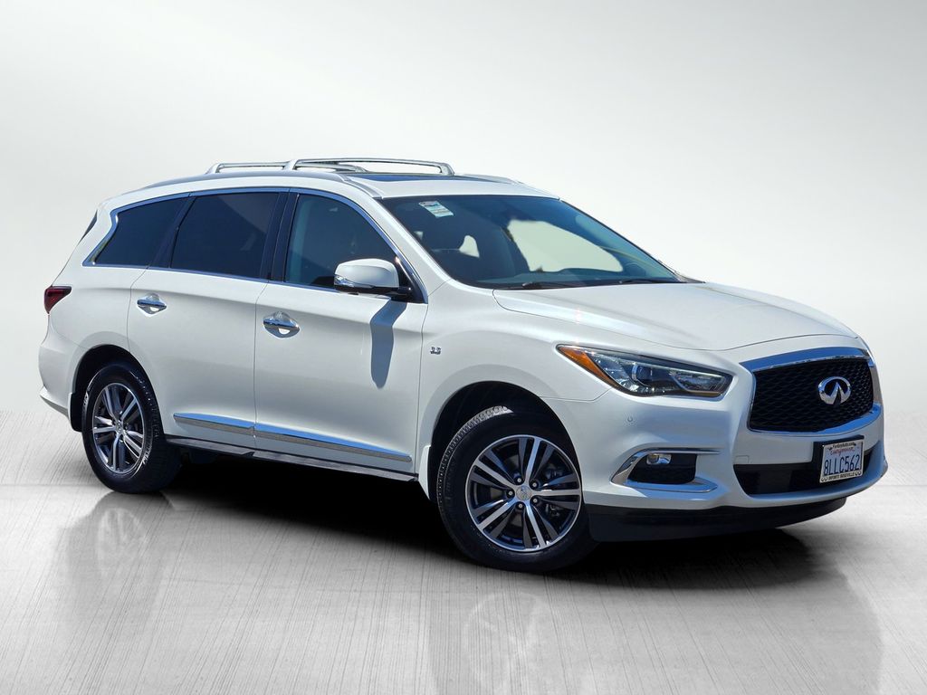 White 2019 INFINITI QX60 SUV / Crossover Front-Wheel Drive Continuously Variable Transmission