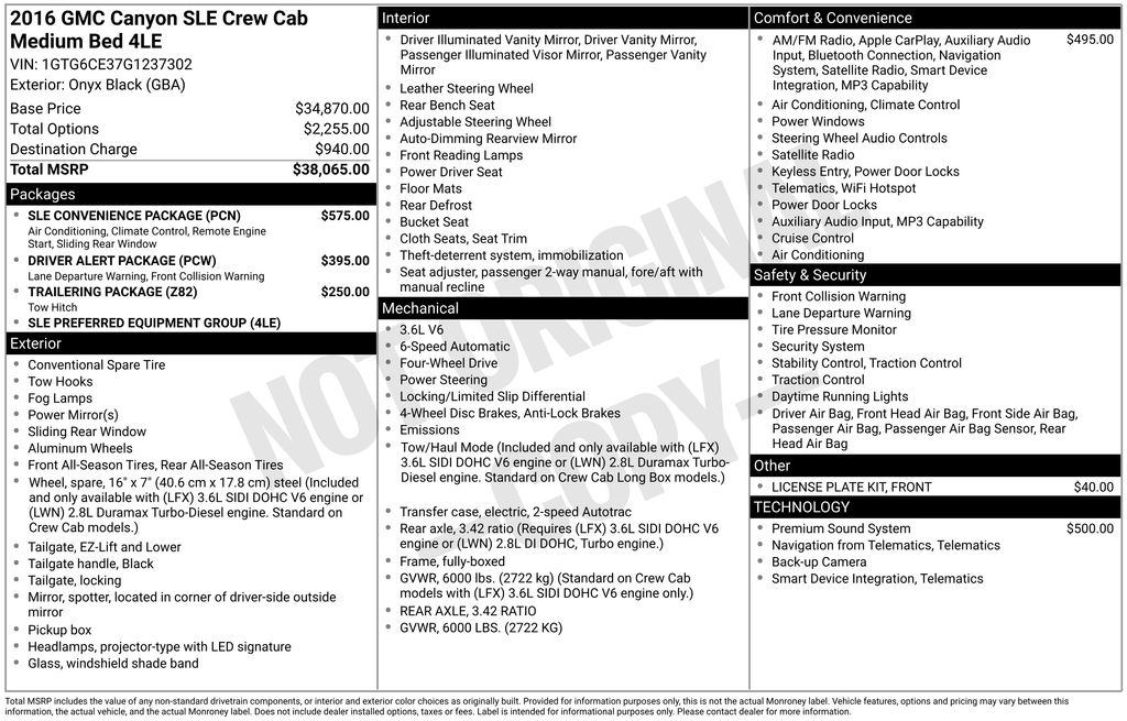 Used Car 2016 Gmc Canyon  Sle1 For Sale Under $20,000 In Austin, Texas