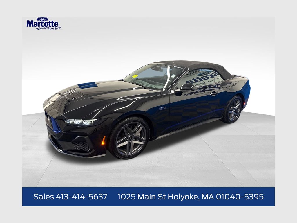 Shadow Black 2025 Ford Mustang GT Premium Convertible RWD Convertible Rear-Wheel Drive Automatic
