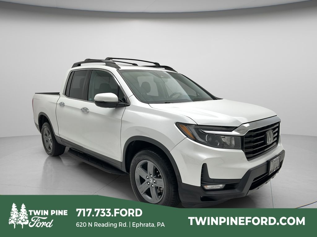 Platinum White Pearl 2023 Honda Ridgeline Pickup Truck All-Wheel Drive 9-Speed Automatic
