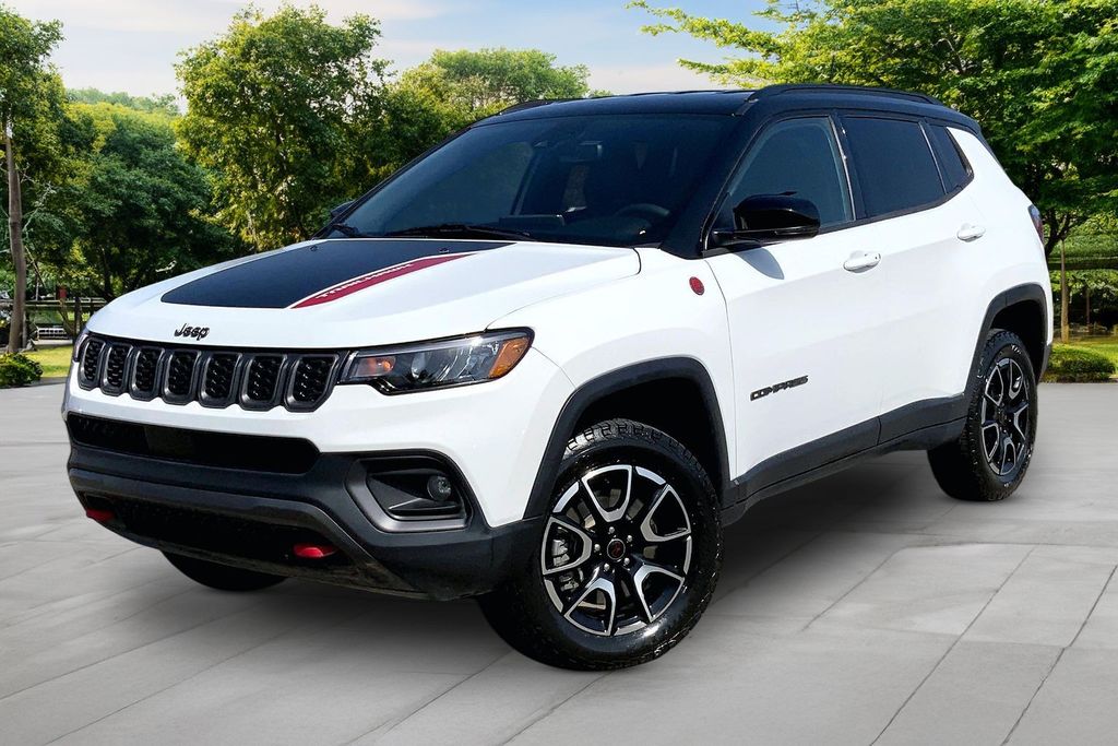 Bright White Clearcoat 2025 Jeep Compass SUV / Crossover Four-Wheel Drive 8-Speed Automatic