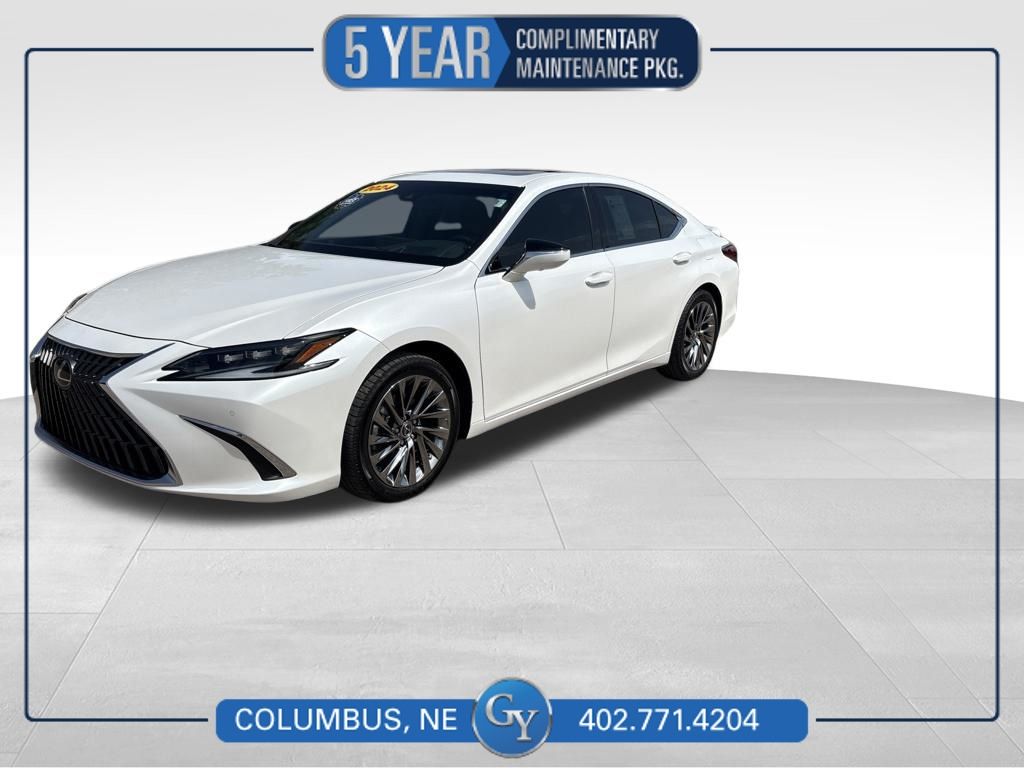 White Pearl 2024 Lexus ES Hybrid Sedan Front-Wheel Drive Continuously Variable Transmission