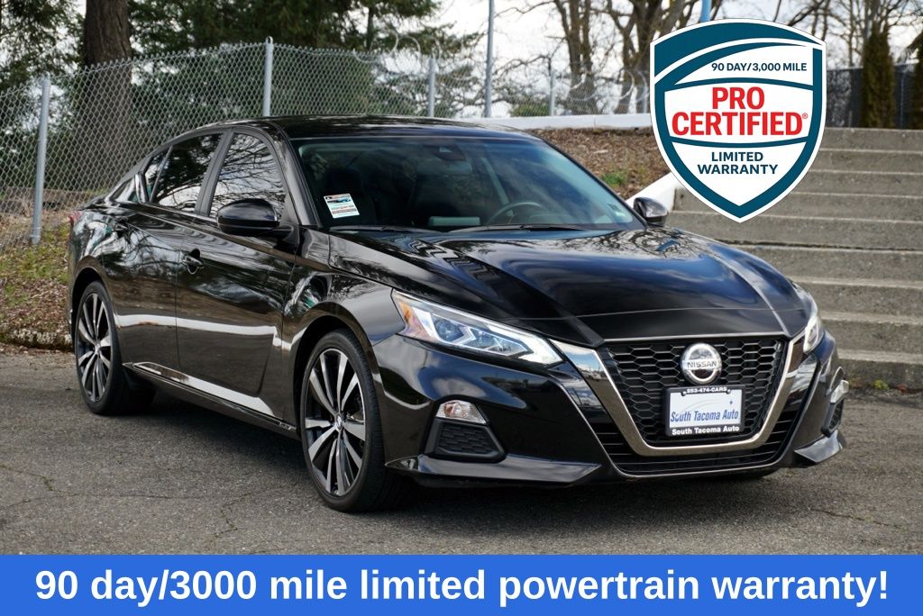 Super Black Clearcoat 2021 Nissan Altima 2.5 SR FWD Sedan Front-Wheel Drive Continuously Variable Transmission