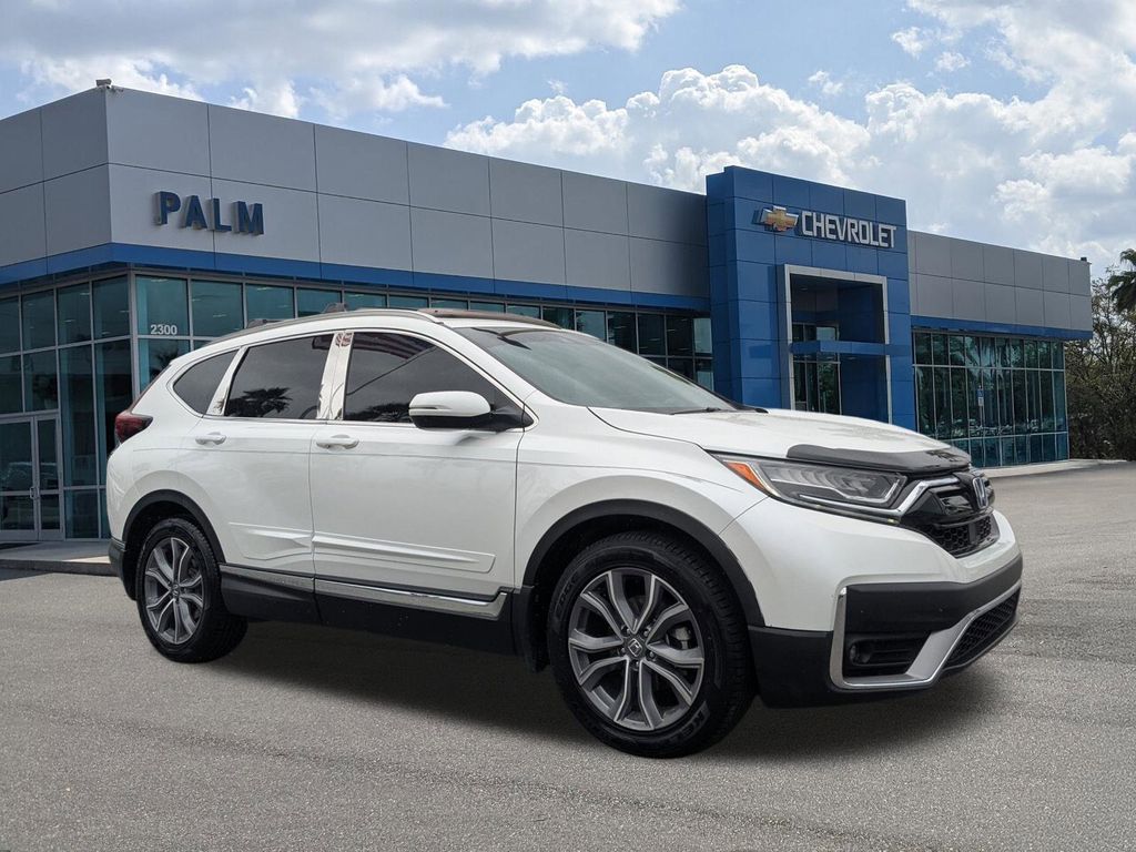 Platinum White Pearl 2020 Honda CR-V Touring FWD SUV / Crossover Front-Wheel Drive Continuously Variable Transmission