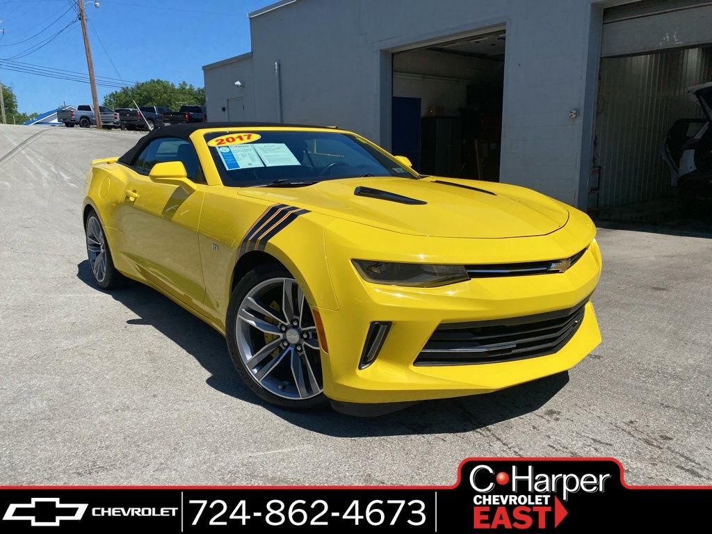 Bright Yellow 2017 Chevrolet Camaro 1LT Convertible RWD Convertible Rear-Wheel Drive 8-Speed Automatic