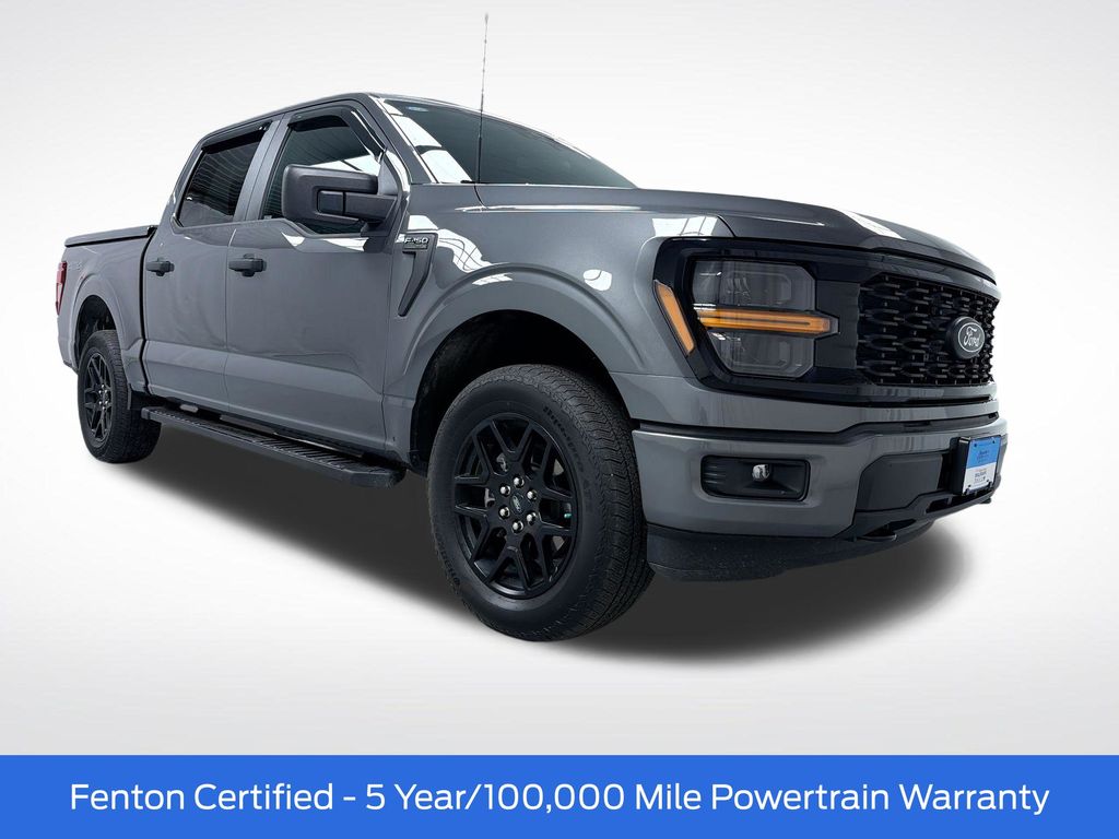 Gray Metallic 2024 Ford F-150 Pickup Truck Four-Wheel Drive Automatic