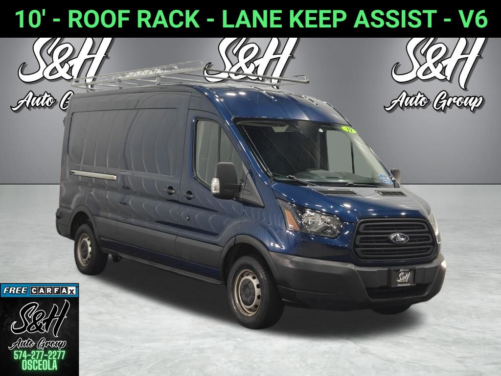 Blue Jeans Metallic 2019 Ford Transit Cargo 250 Medium Roof LWB RWD with Sliding Passenger-Side Door Van Rear-Wheel Drive 6-Speed Automatic Overdrive