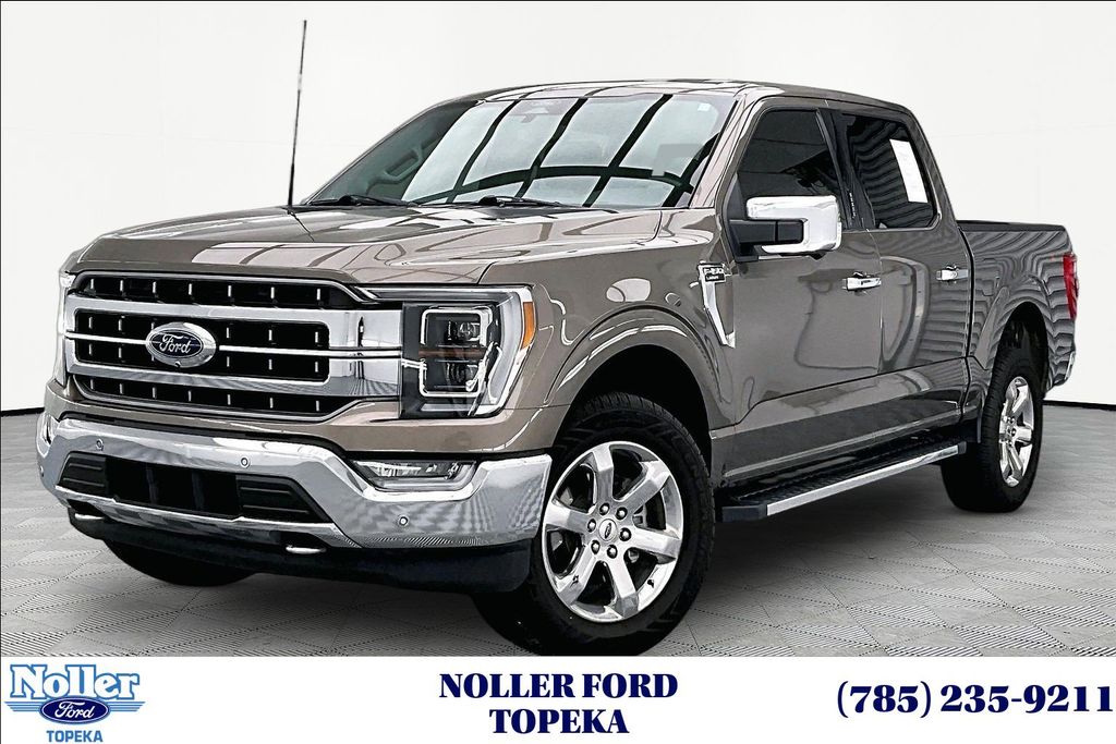 Stone Gray 2022 Ford F-150 Lariat SuperCrew 4WD Pickup Truck Four-Wheel Drive Automatic