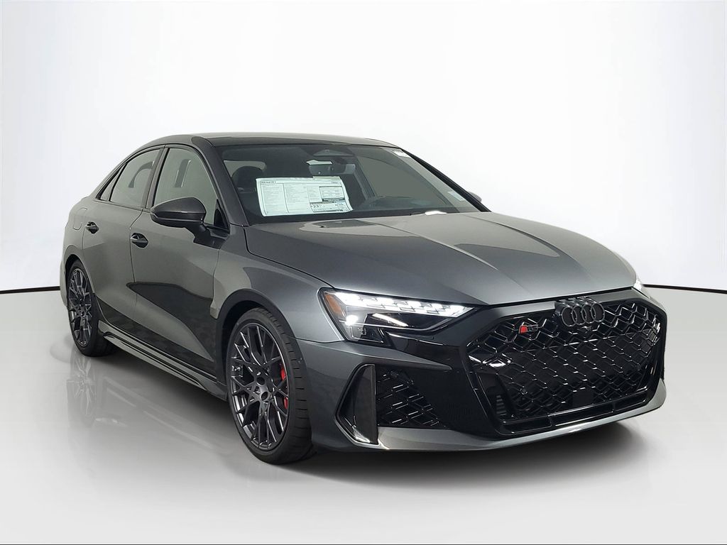 Daytona Gray Pearl Effect 2026 Audi RS 3 Sedan All-Wheel Drive 7-Speed Automatic