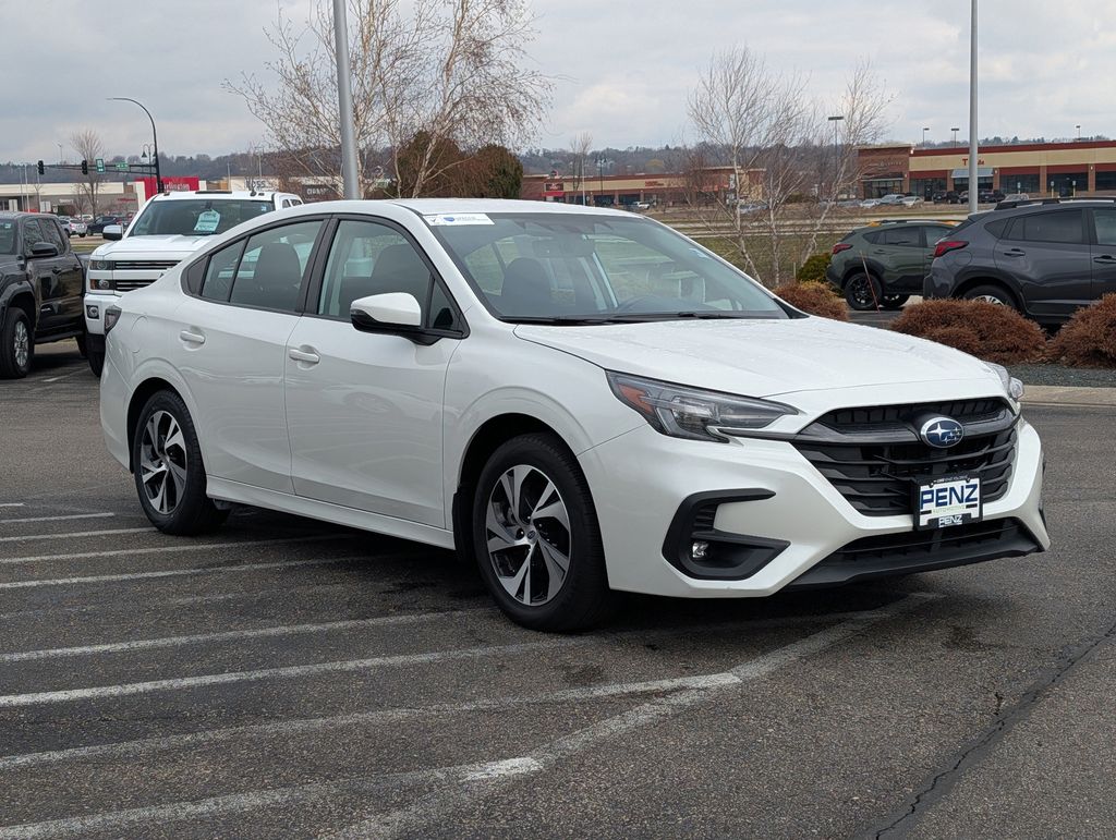 Crystal White Pearl 2024 Subaru Legacy Premium AWD Sedan All-Wheel Drive Continuously Variable Transmission