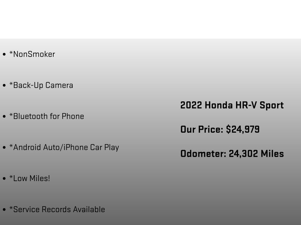 2022 Honda HR-V Sport  at Rochrich Mazda