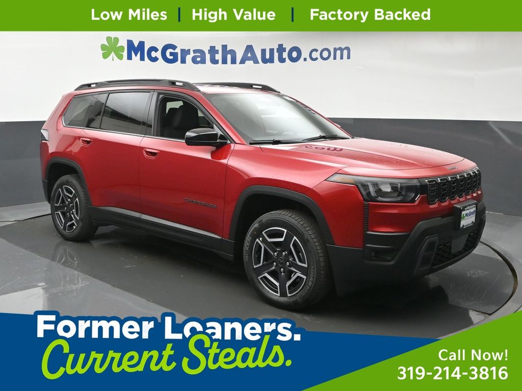 Red Hot Pearlcoat 2026 Jeep Cherokee SUV / Crossover Four-Wheel Drive Continuously Variable Transmission